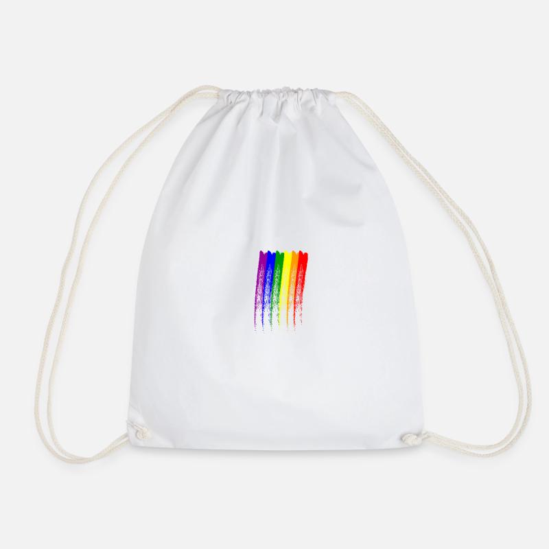 LGBT-Bürsten-Design - Turnbeutel - Weiß