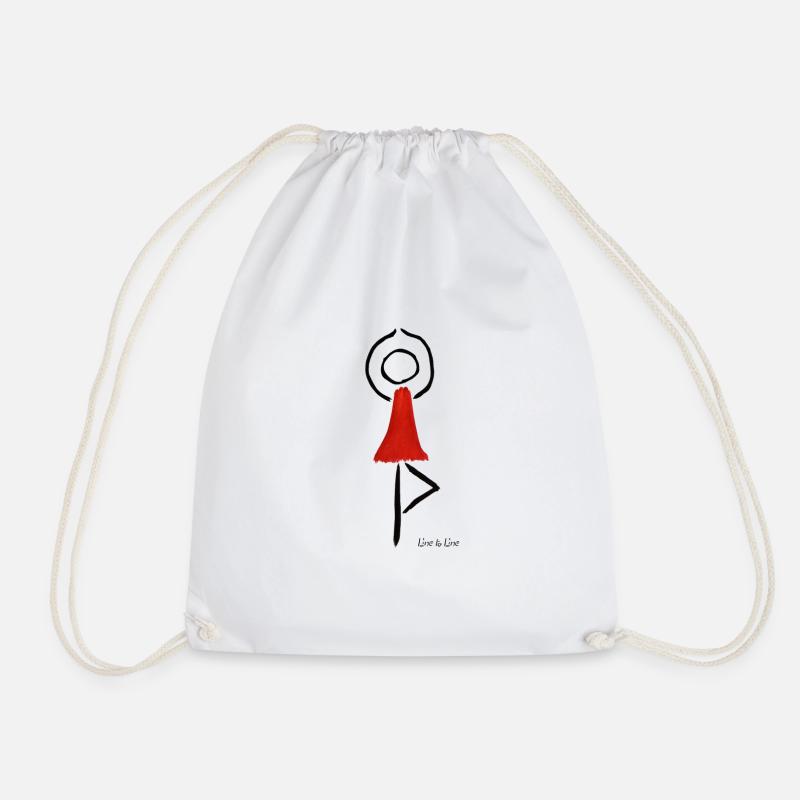 yoga - Turnbeutel - Weiß