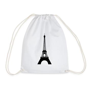Eiffel Tower - Drawstring Bag - white - Front