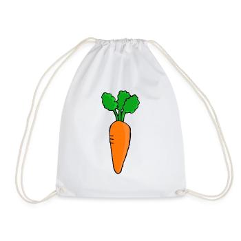 carotte - Sac de sport léger - blanc - Devant