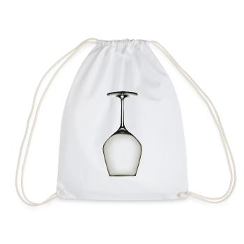 megapint - Drawstring Bag - white - Front