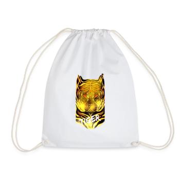 Tiger - Turnbeutel - Weiß - Vorne
