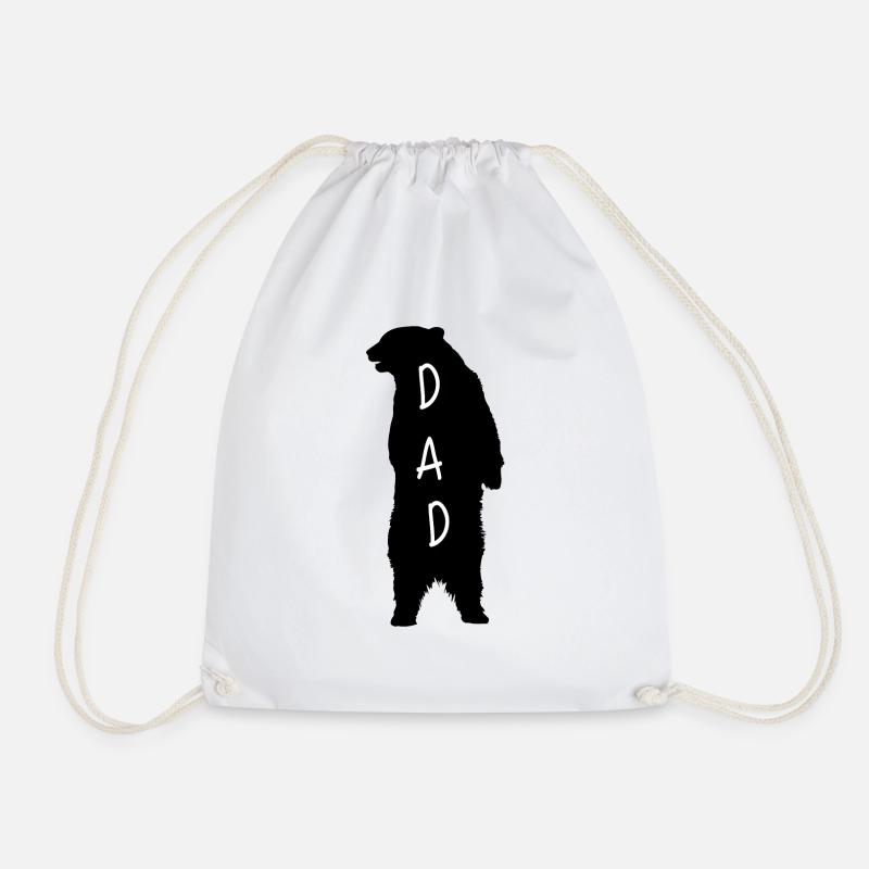 Dad - Drawstring Bag - white