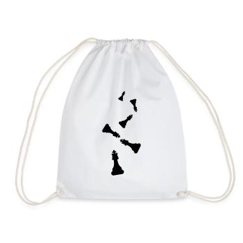 Roi des pièces d’échecs - Sac de sport léger - blanc - Devant