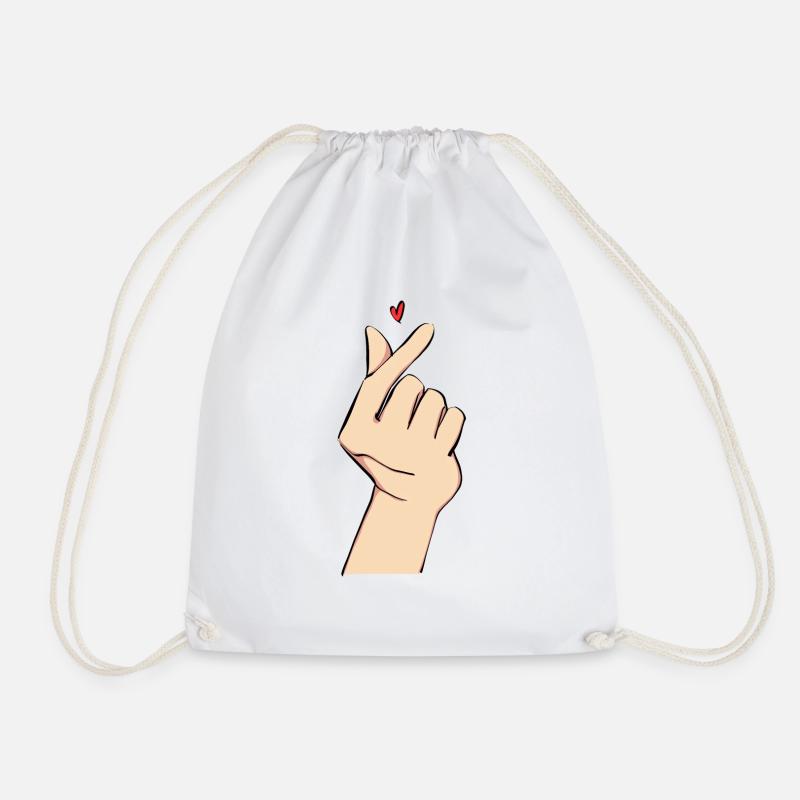 Love is in the air - Drawstring Bag - white