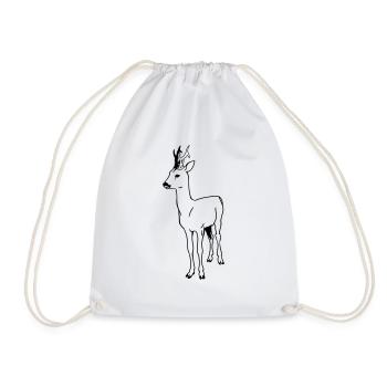 Chevreuil - Sac de sport léger - blanc - Devant