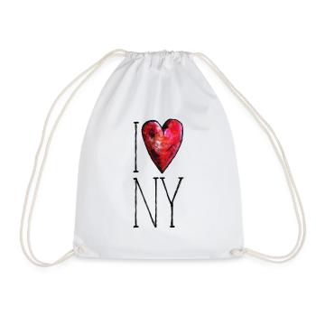I heart New York - Turnbeutel - Weiß - Vorne