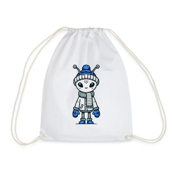 Bande dessinée extraterrestre - Sac de sport léger - blanc - Devant