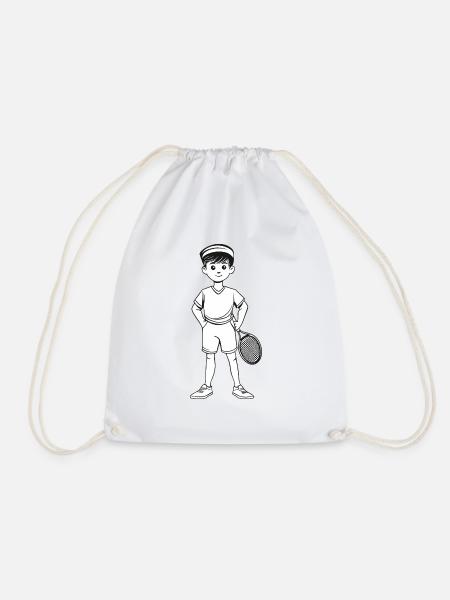 Tennis Tennis Rackets - Drawstring Bag - white