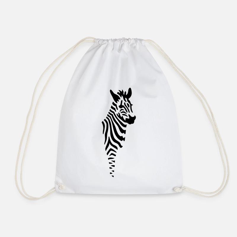 Zebra - Turnbeutel - Weiß