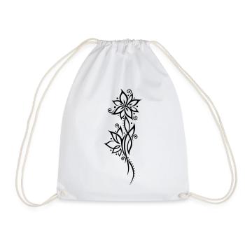 Lotus lotus flower lotus flower yoga - Drawstring Bag - white - Front