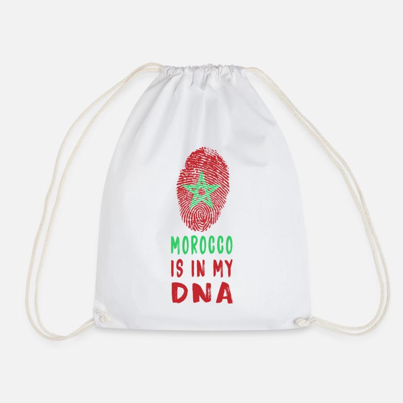 Le Maroc est dans mon ADN / idée cadeau - Sac de sport léger - blanc