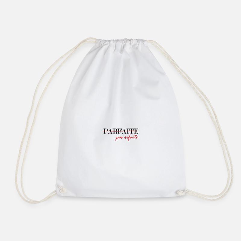 parfaite, pas refaite (noir) - Sac de sport léger - blanc