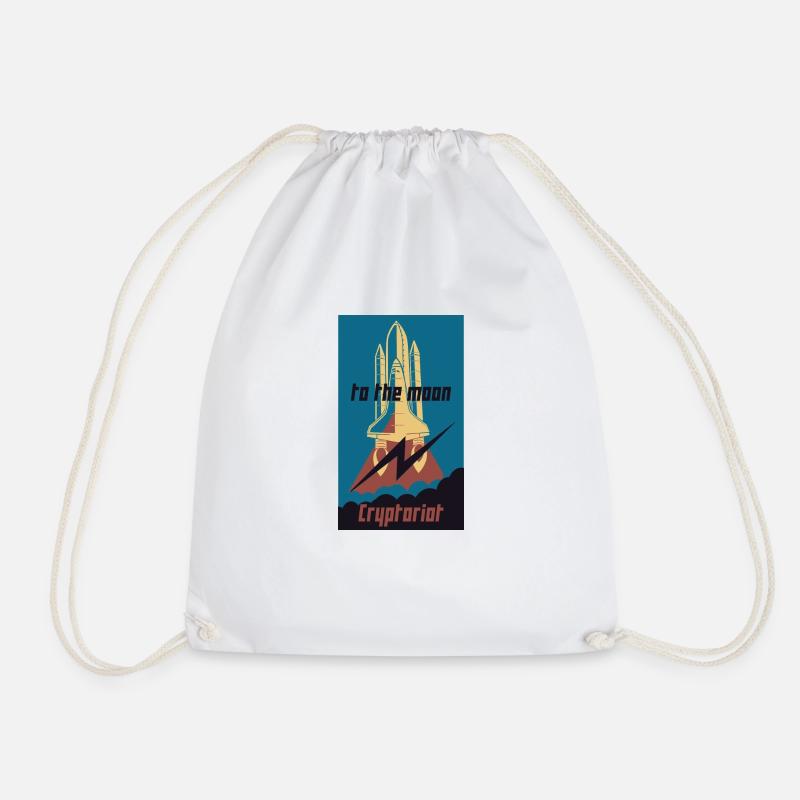Cryptoriot - Drawstring Bag - white