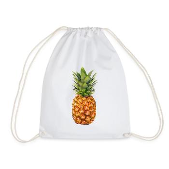 Ananas - Turnbeutel - Weiß - Vorne