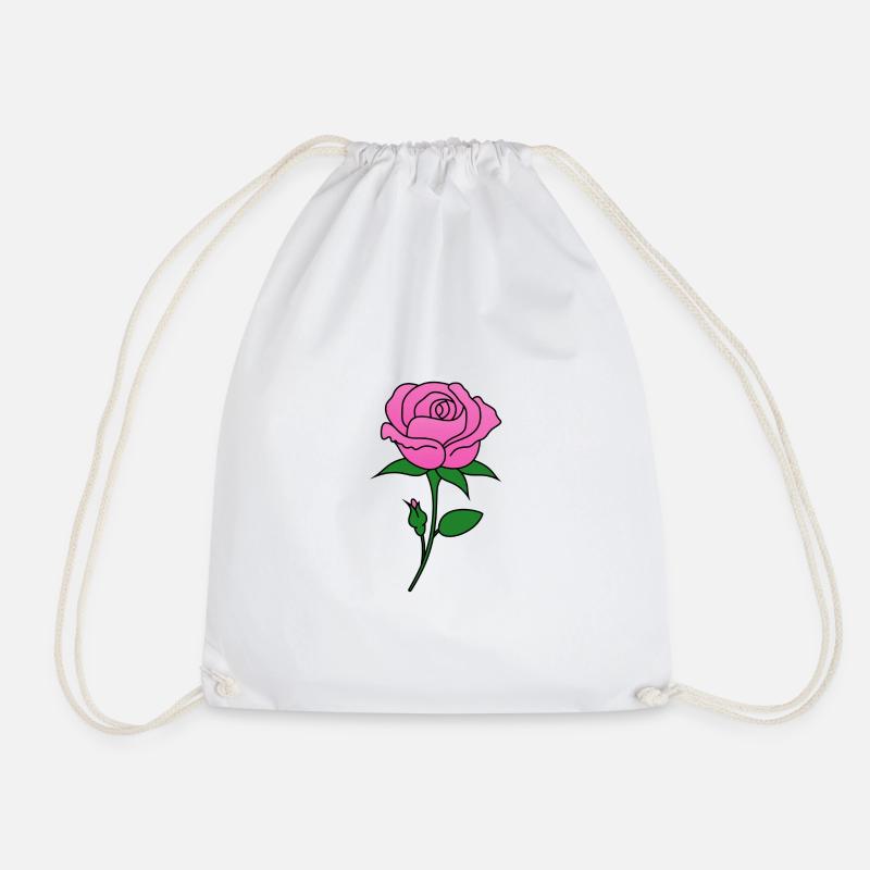 Rose pink - Turnbeutel - Weiß