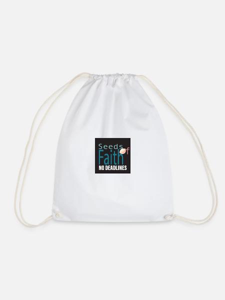 SEEDS OF FAITH - Drawstring Bag - white