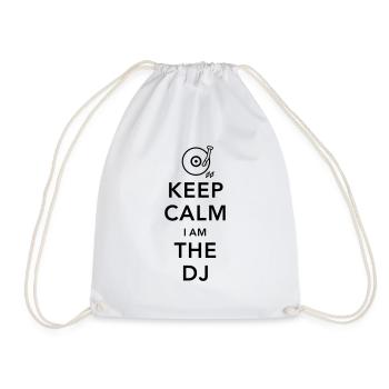 keep calm i am deejay dj - Turnbeutel - Weiß - Vorne