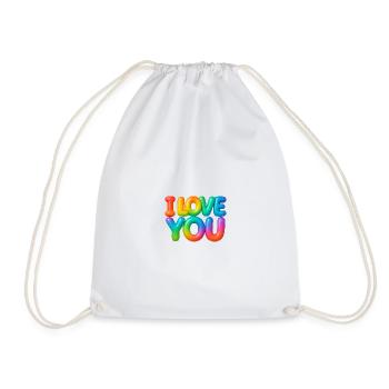 I love you - Turnbeutel - Weiß - Vorne