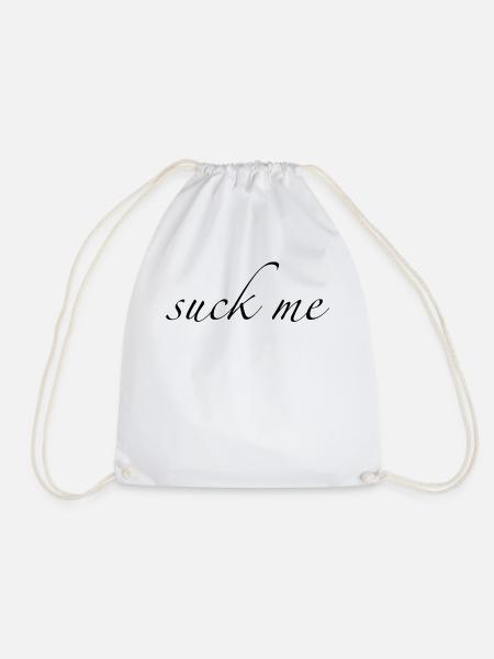 suck me - Turnbeutel - Weiß