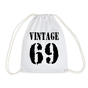 VINTAGE (1969) - Drawstring Bag - white - Front