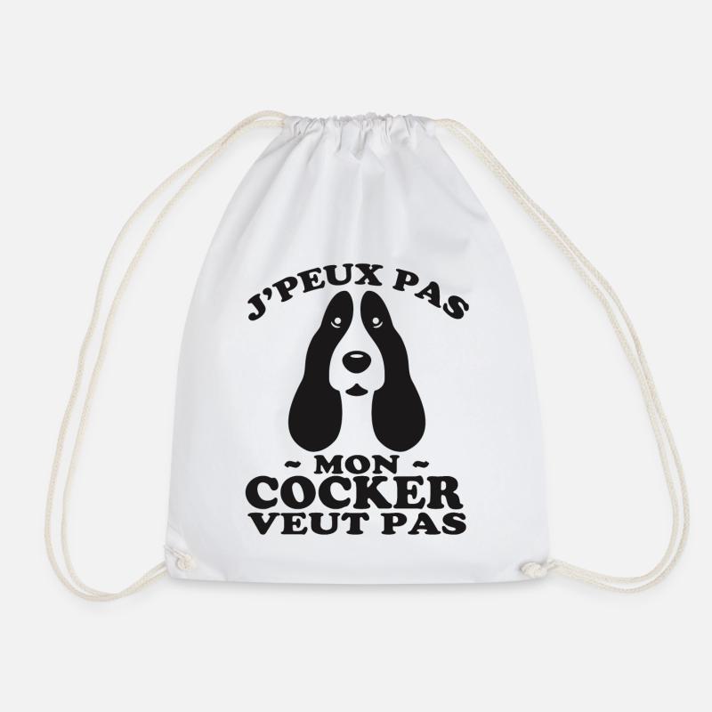 Mon Cocker Veut pas - Sac de sport léger - blanc