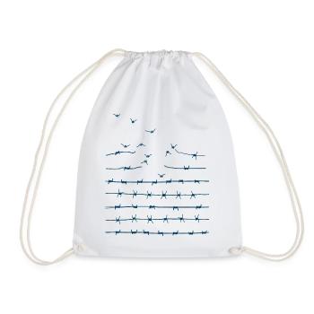 Break free - Drawstring Bag - white - Front