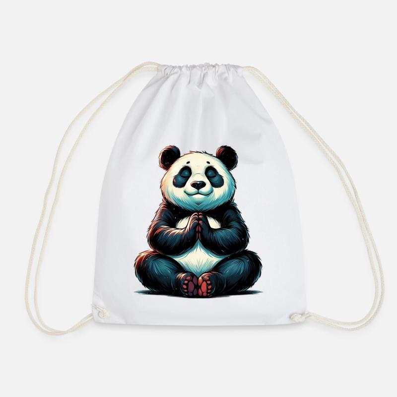 Panda - Turnbeutel - Weiß