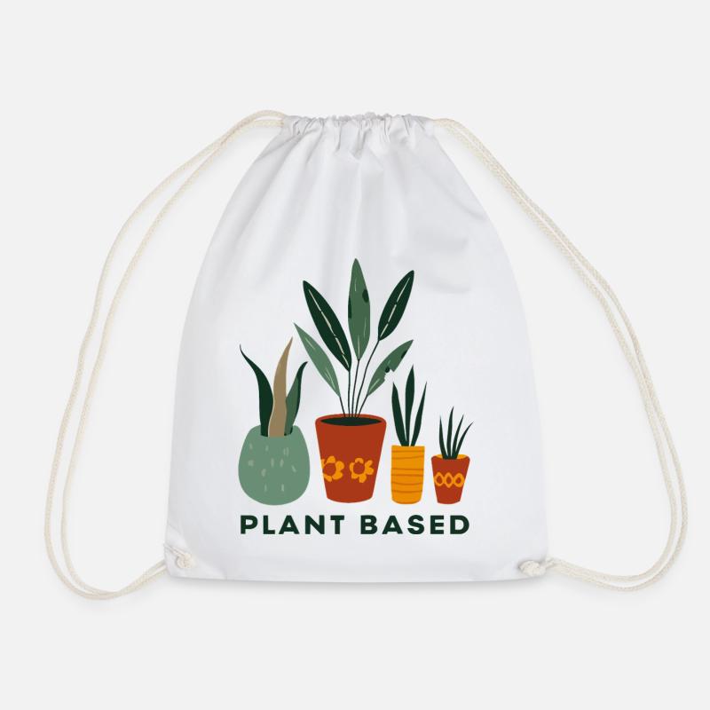 Pots Amis à base de plantes - Sac de sport léger - blanc