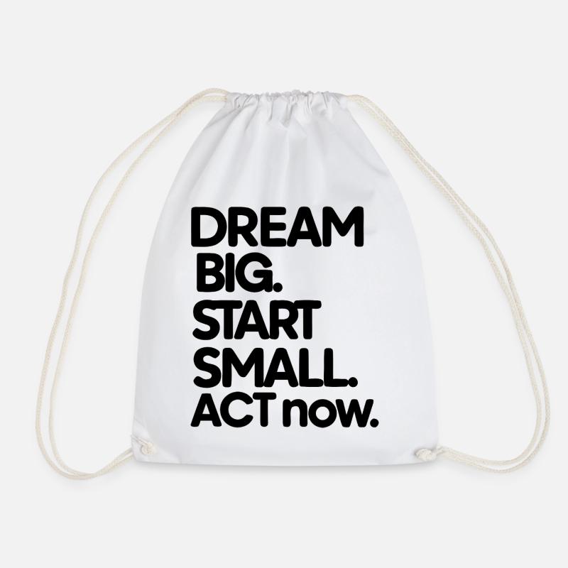 Minimalist Geometric Mountain Range Design - Drawstring Bag - white