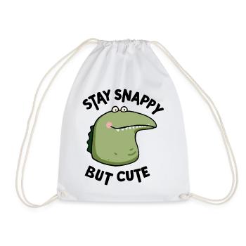 Snappy but cute - Turnbeutel - Weiß - Vorne