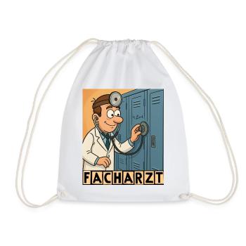 Facharzt by Rico Beck - Turnbeutel - Weiß - Vorne