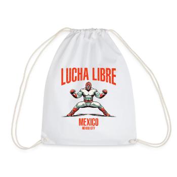 Maskiert Lucha Libre Luchador Mexikanisches Wrestling - Turnbeutel - Weiß - Vorne