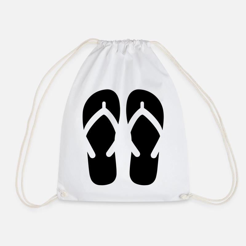 Flip-Flops - Turnbeutel - Weiß