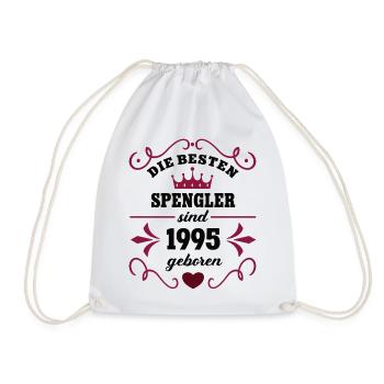 1995 Tinsmith Birthday Colleague Work Colleague - Drawstring Bag - white - Front