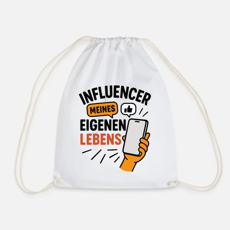 Influencer meines eigenen Lebens - Turnbeutel - Weiß