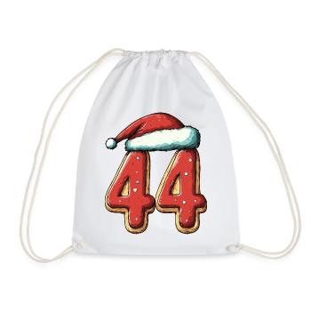44 Numéro Biscuit Noël - Sac de sport léger - blanc - Devant