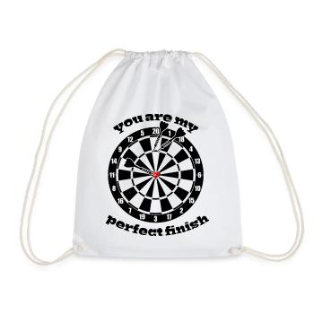 Darts in love - Drawstring Bag - white - Front