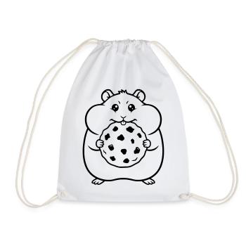 Résumé du biscuit hamster biscuit - Sac de sport léger - blanc - Devant