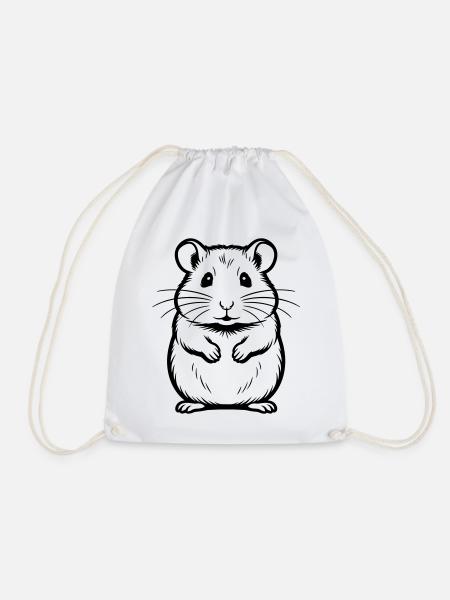 Hamster - Turnbeutel - Weiß