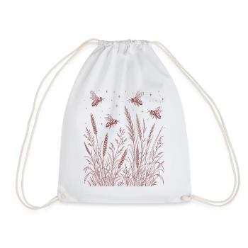 Wildflowers Bees - Drawstring Bag - white - Front