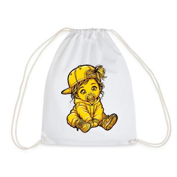 Fille Mädchen Bébé - Sac de sport léger - blanc - Devant