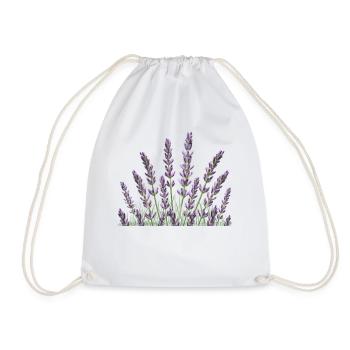 Lavendel Lavendelhalme - Turnbeutel - Weiß - Vorne