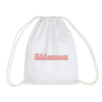 Name Tochter Rhiannon Retro Vorname Rhiannon Paar - Turnbeutel - Weiß - Vorne