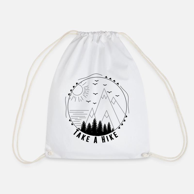 Take A Hike - Turnbeutel - Weiß