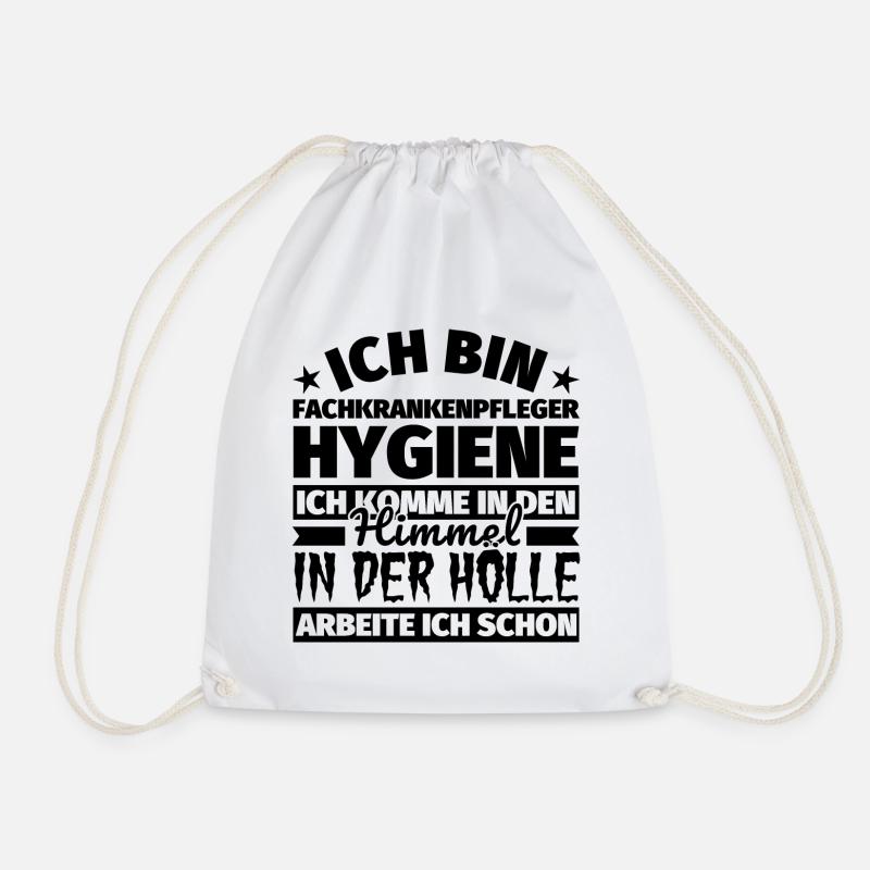 Fachkrankenpfleger Hygiene Geschenk lustig Himmel - Turnbeutel - Weiß
