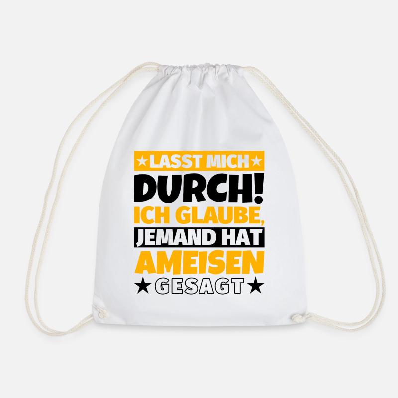 Ameisen - Turnbeutel - Weiß