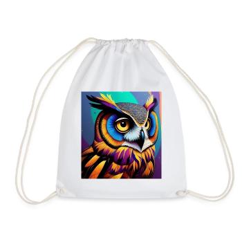 Hibou - Sac de sport léger - blanc - Devant
