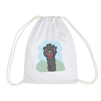 Conception d’illustration « Emu Kisses » - Sac de sport léger - blanc - Devant