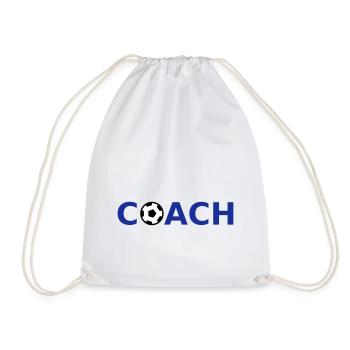 Coach (Football) - Drawstring Bag - white - Front